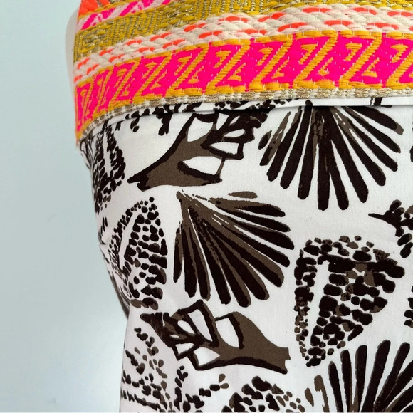 Persifor Sea Shell Print Sheath Dress “Sloane” Size XS Neon Metallic Pink Yellow - Picture 4 of 8